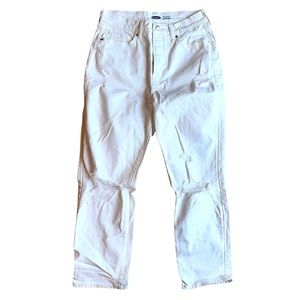 Old Navy Sky-Hi Straight White Jeans